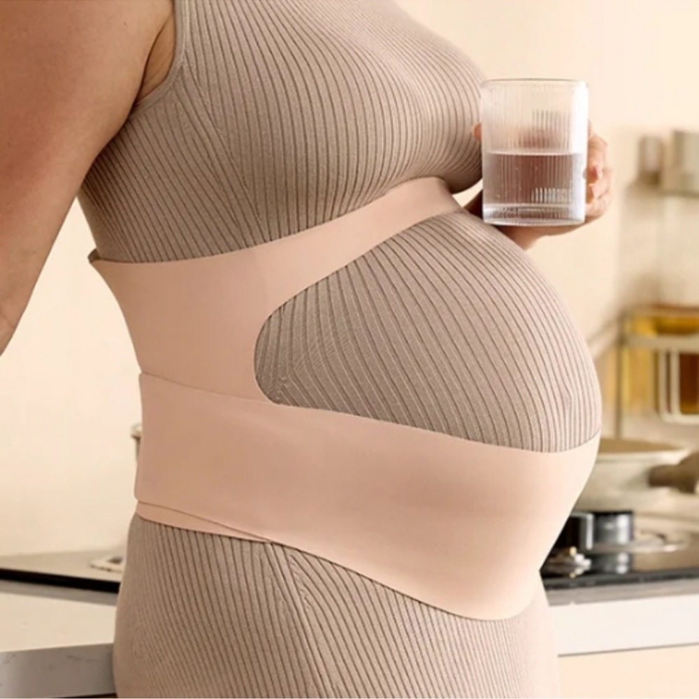 Momcozy BellyEmbrace Ergonest Maternity Belly Band Oyster Pink Large